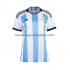 Maillot Argentine Femme Tenue Domicile Coupe du Monde 2022 Manche Courte