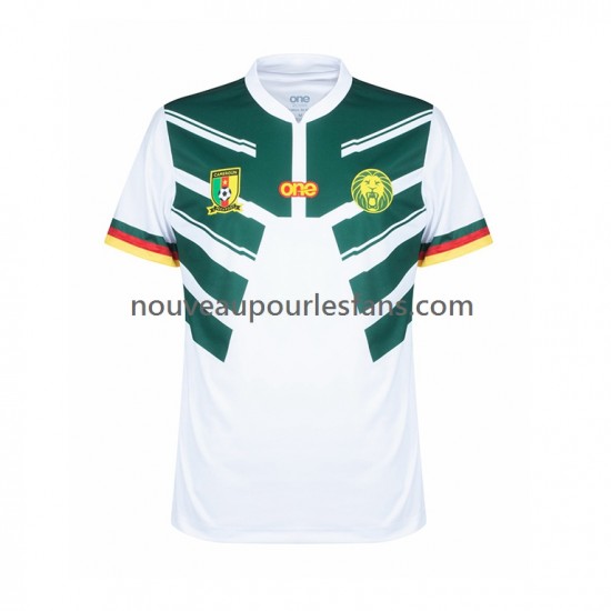 Maillot Cameroun Homme Tenue Extérieur Coupe du Monde 2022 Manche Courte