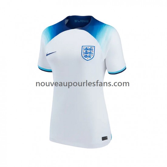 Maillot Angleterre Femme Tenue Domicile Coupe du Monde 2022 Manche Courte