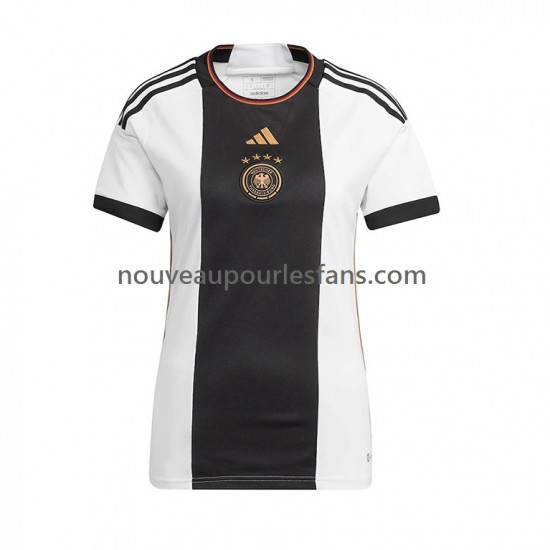 Maillot Allemagne Femme Tenue Domicile Coupe du Monde 2022 Manche Courte