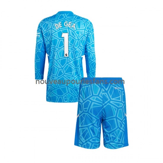 Maillot Manchester United DE GEA 1 Gardien Enfant Tenue Domicile 2022-2023 Manche Longue