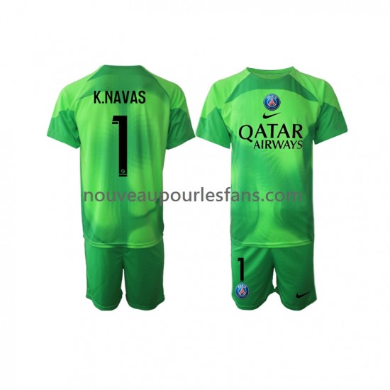 Maillot Paris Saint-Germain Keylor Navas 1 Gardien Enfant Tenue Domicile 2022-2023 Manche Courte