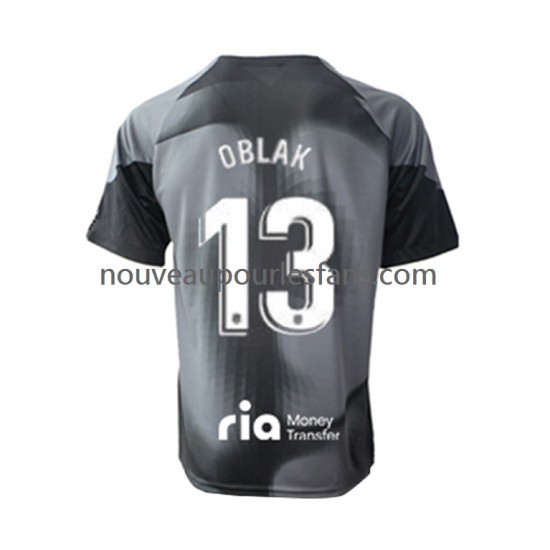 Maillot Atlético Madrid Jan Oblak 13 Gardien Homme Tenue Extérieur 2022-2023 Manche Courte