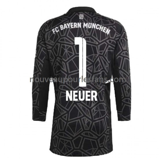 Maillot Bayern Munich Manuel Neuer 1 Gardien Homme Tenue Extérieur 2022-2023 Manche Longue