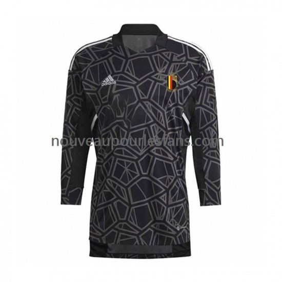 Maillot Belgique Gardien Homme Tenue Domicile Coupe du Monde 2022 Manche Longue