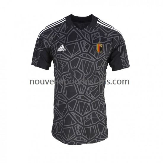 Maillot Belgique Gardien Homme Tenue Domicile Coupe du Monde 2022 Manche Courte