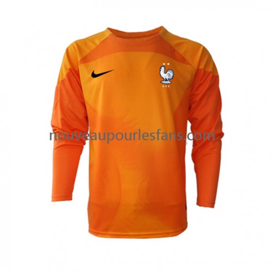 Maillot France Gardien Homme Tenue Extérieur Coupe du Monde 2022 Manche Longue