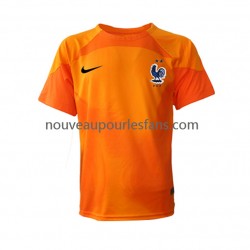 Maillot France Gardien Homme Tenue Extérieur Coupe du Monde 2022 Manche Courte
