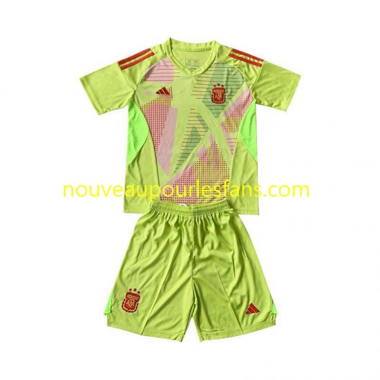 Maillot Argentine Gardien Enfant Tenue Extérieur 2024 Manche Courte