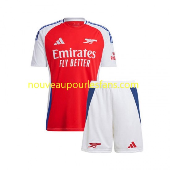 Maillot Arsenal Enfant Tenue Domicile 2024-2025 Manche Courte