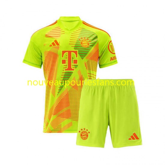 Maillot Bayern Munich Gardien Enfant Tenue Domicile 2024-2025 Manche Courte