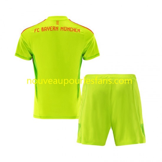 Maillot Bayern Munich Gardien Enfant Tenue Domicile 2024-2025 Manche Courte