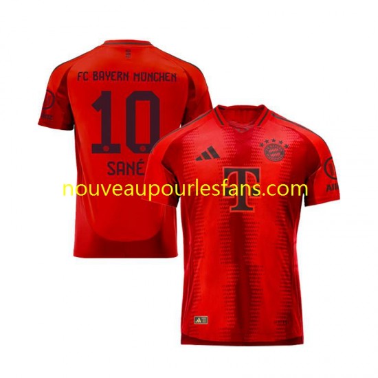 Maillot Bayern Munich Leroy Sane 10 Homme Tenue Domicile 2024-2025 Manche Courte