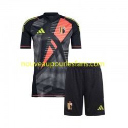 Maillot Belgique Gardien Enfant Tenue Domicile Euro 2024 Manche Courte