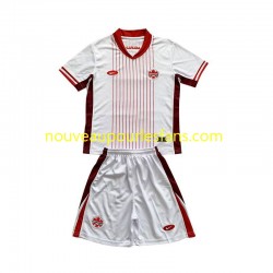 Maillot Canada Enfant Tenue Extérieur 2024 Manche Courte