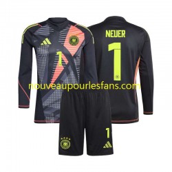 Maillot Allemagne Manuel Neuer 1 Gardien Enfant Tenue Domicile Euro 2024 Manche Longue