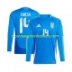 Maillot Italie Chiesa 14 Homme Tenue Domicile Euro 2024 Manche Longue