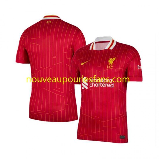 Maillot Liverpool Homme Tenue Domicile 2024-2025 Manche Courte