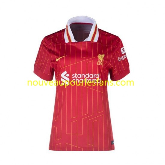 Maillot Liverpool Femme Tenue Domicile 2024-2025 Manche Courte