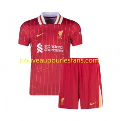 Maillot Liverpool Enfant Tenue Domicile 2024-2025 Manche Courte