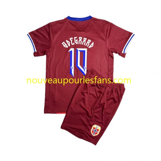 Maillot Norvège Martin Odegaard 8 Enfant Tenue Domicile 2024 Manche Courte