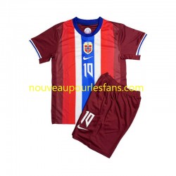 Maillot Norvège Martin Odegaard 8 Enfant Tenue Domicile 2024 Manche Courte