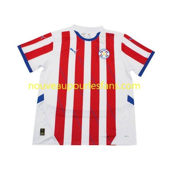 Maillot Paraguay Homme Tenue Domicile 2024 Manche Courte