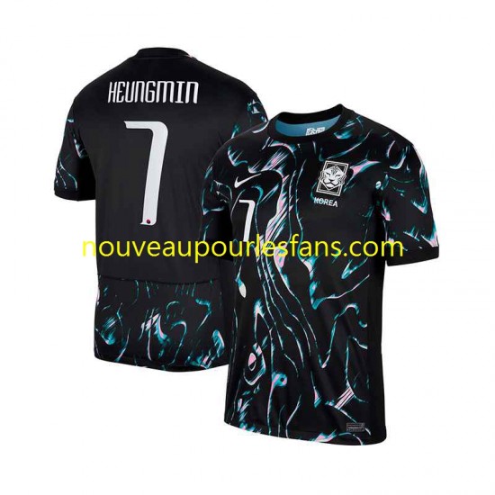 Maillot Corée du Sud Heungmin 7 Homme Tenue Extérieur 2024 Manche Courte