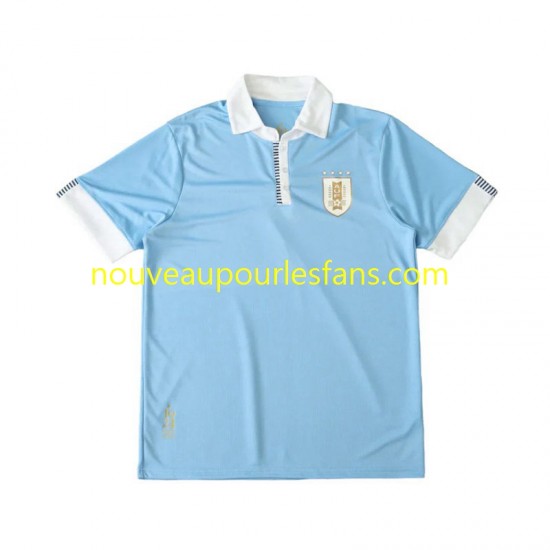 Maillot Uruguay 100th Anniversary Homme Tenue Domicile 2024 Manche Courte