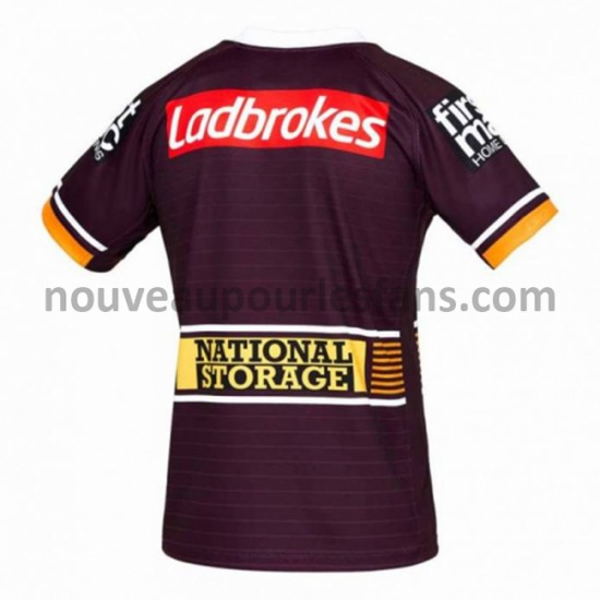 Maillot Rugby Brisbane Broncos Tenue Domicile 2021 Manche Courte