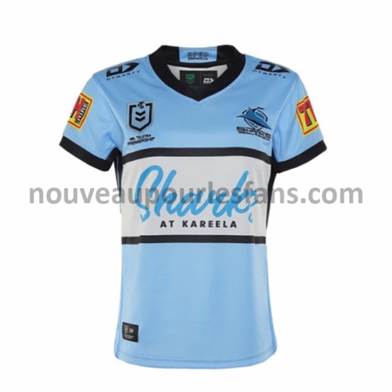 Maillot Rugby Cronulla Sutherland Sharks Tenue Domicile 2021 Manche Courte
