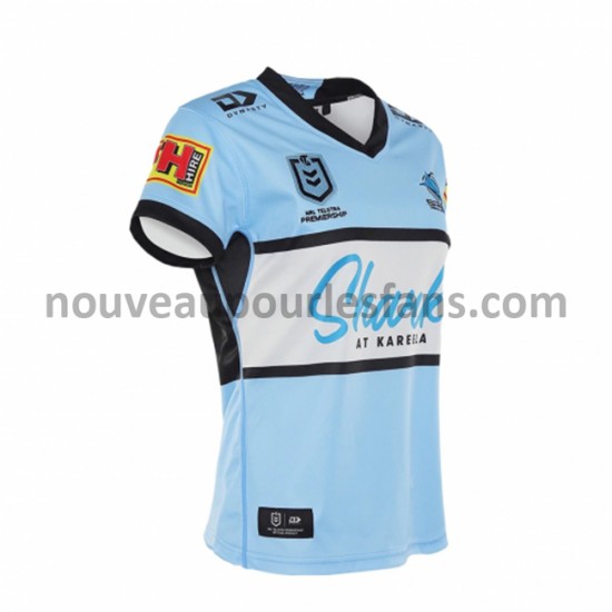 Maillot Rugby Cronulla Sutherland Sharks Tenue Domicile 2021 Manche Courte