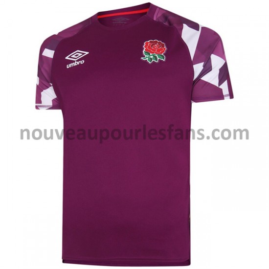 Maillot Rugby Angleterre 7S Tenue Extérieur 2020-2021 Manche Courte