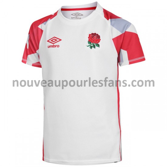 Maillot Rugby Angleterre 7S Tenue Domicile 2020-2021 Manche Courte