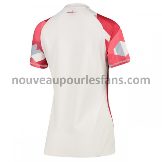 Maillot Rugby Angleterre 7S Femme Tenue Domicile 2020-2021 Manche Courte