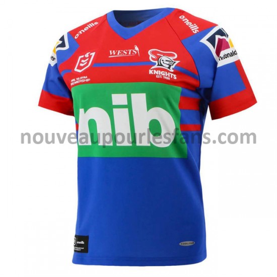 Maillot Rugby Newcastle Knights Tenue Domicile 2021 Manche Courte