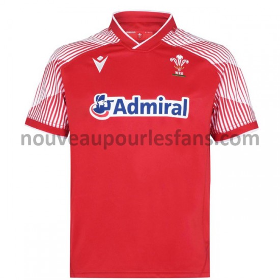 Maillot Rugby Pays de Galles 7S Tenue Domicile 2020-2021 Manche Courte