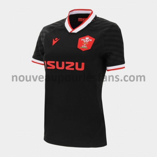 Maillot Rugby Pays de Galles Femme Tenue Extérieur 2020-2021 Manche Courte