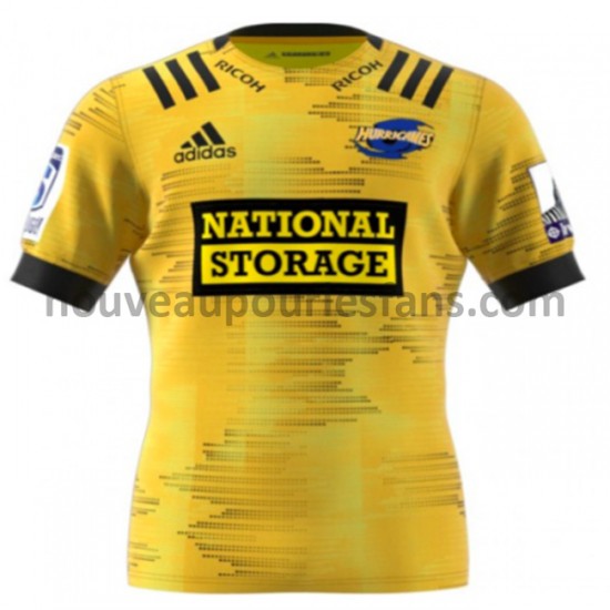 Maillot Rugby Wellington Hurricanes Tenue Domicile 2020 Manche Courte